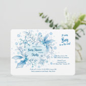 Invitation à la douche pour bébé d'hiver (Debout devant)