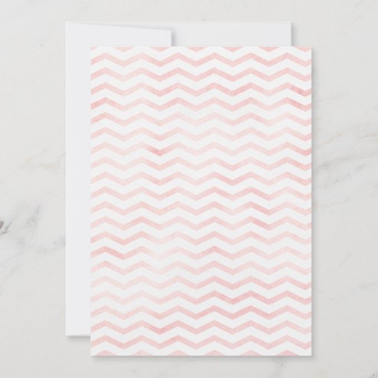 Invitation à la douche pour bébé fille (Dos)