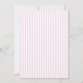 Invitation à la douche pour bébé fille (Dos)