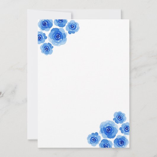 Invitation à la douche pour bébé fille (Dos)