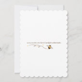 Invitation à la douche pour bébé fille (Dos)