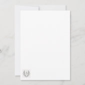 Invitation à la douche pour bébé fille (Dos)