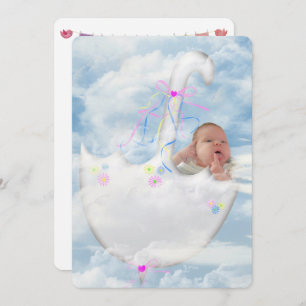 Invitation à la douche pour bébé fille