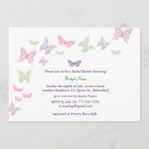 Invitation à la douche pour bébés