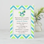Invitation à la douche pour bébés de Couple (Debout devant)