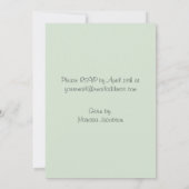 Invitation à la douche pour bébés en caoutchouc Du (Dos)