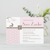 Invitation à la douche pour bébés filles jumelles (Debout devant)