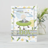 Invitation à la douche pour bébés par astronaute s (Debout devant)