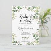 invitation à la douche pour le petit brunch dans u (Debout devant)