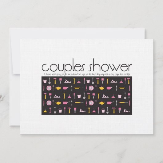 Invitation à la douche pour les couples - Cuisine (Devant)