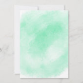 Invitation à la douche Rainbow Baby (verte) (Dos)