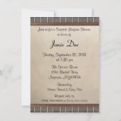 Invitation à la douche surprise nuptiale (lingerie (Dos)