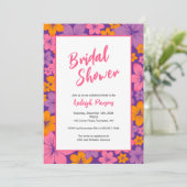 Invitation à la douche tropicale nuptiale (Debout devant)