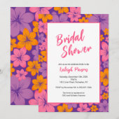 Invitation à la douche tropicale nuptiale (Devant / Derrière)