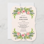 Invitation à la douche tropicale nuptiale (Devant)