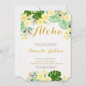 Invitation à la douche tropicale nuptiale (Devant)