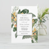 Invitation à la douche tropicale nuptiale (Debout devant)