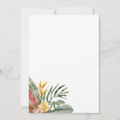 Invitation à la douche tropicale nuptiale (Dos)