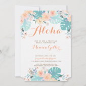 Invitation à la douche tropicale nuptiale (Devant)