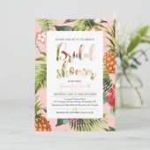 Invitation à la douche tropicale nuptiale (Debout devant)