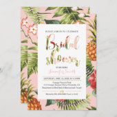 Invitation à la douche tropicale nuptiale (Devant / Derrière)