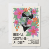 Invitation à la douche tropicale nuptiale (Devant)