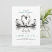 Invitation à la douche turquoise des couples de cy (Debout devant)