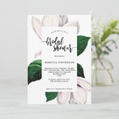 Invitation à la douche vintage magnolia (Debout devant)