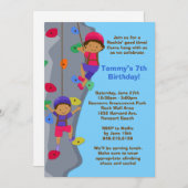 Invitation à la Escalade de Rock Wall (Devant / Derrière)