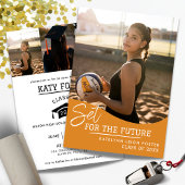 Invitation à la Faire-part de diplôme de volleybal