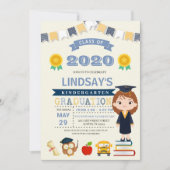 Invitation à la Faire-part de diplôme d'études pou (Devant)