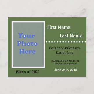 Invitation à la faire-part de diplôme universitair