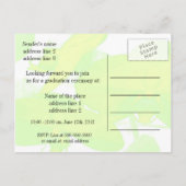 Invitation à la faire-part de diplôme universitair (Dos)