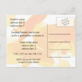 Invitation à la faire-part de diplôme universitair (Dos)