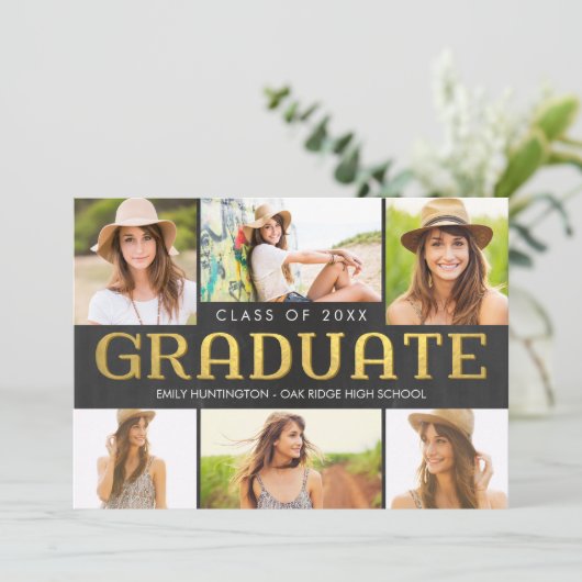 Invitation à la Faire-part de graduation future br (Debout devant)