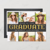 Invitation à la Faire-part de graduation future br (Devant / Derrière)