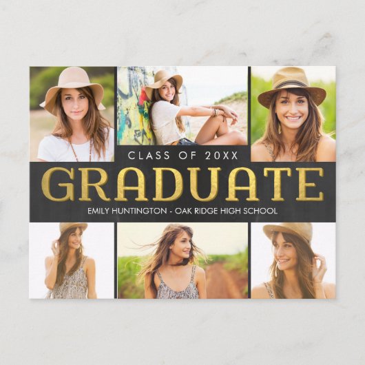 Invitation à la Faire-part de graduation future br (Devant)