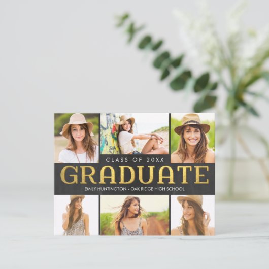 Invitation à la Faire-part de graduation future br (Debout devant)