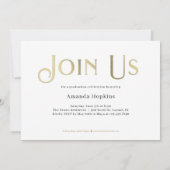 Invitation à la Faire-part de graduation Retro Ove (Dos)