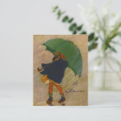 Invitation à la Faire-part de la fête de la pluie  (Debout devant)