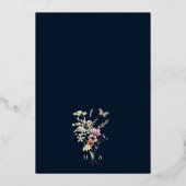 Invitation à la Faire-part de mariage de la marine (Verso)