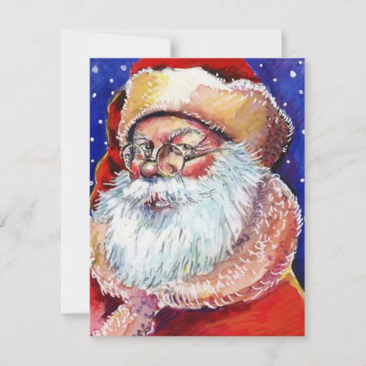 Invitation à la Faire-part de Noël de Père Noël (Devant)