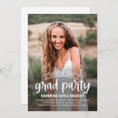 Invitation à la Faire-part de remise de diplômes (Devant / Derrière)