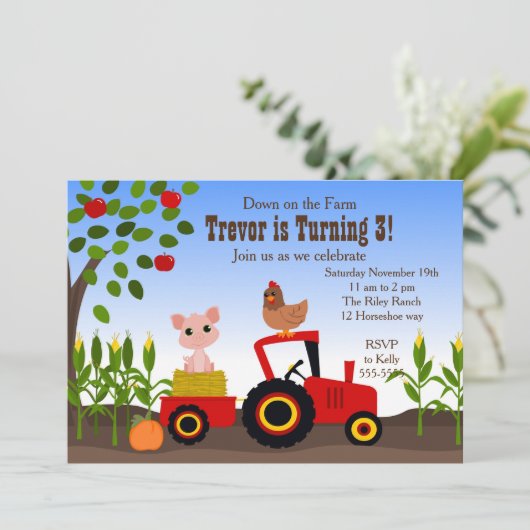 Invitation À la ferme (Debout devant)