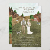 Invitation À La Ferme - Avec Chat Pour Animaux De Compagnie (Devant / Derrière)