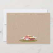 Invitation À la ferme Barnyard Anniversaire de enfant Photo I (Dos)