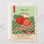 Invitation à la ferme de fraises (Devant)