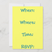 Invitation à la fête (Dos)