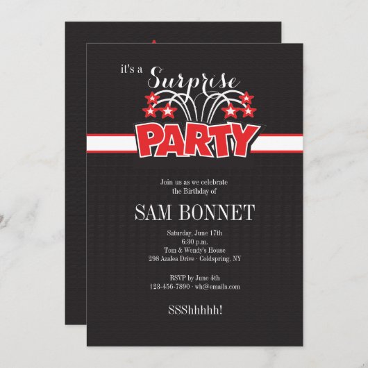 Invitation à la fête (Devant / Derrière)