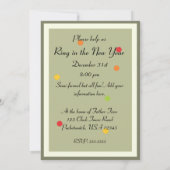 Invitation à la fête (Dos)